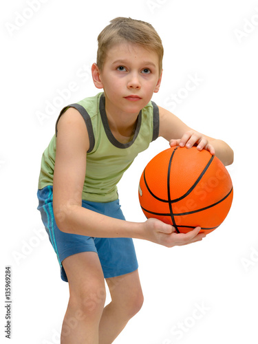 Little boy With Basketball