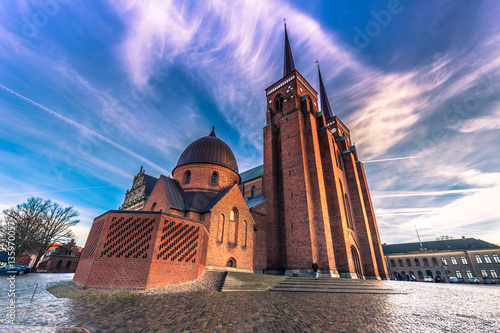December 04, 2016: The Cathedral of Saint Luke in Roskilde, Denm photo