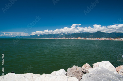 View of Versilia coast - Viareggio photo