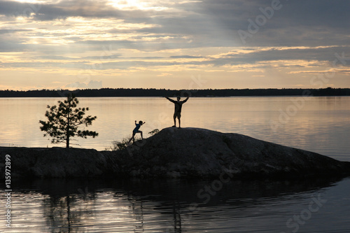 Children at Play - Voyageurs National Park photo