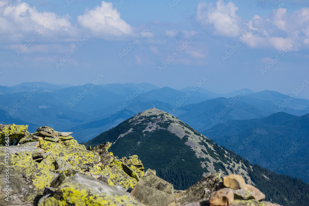 Fototapeta premium Carpathians mountains landscape