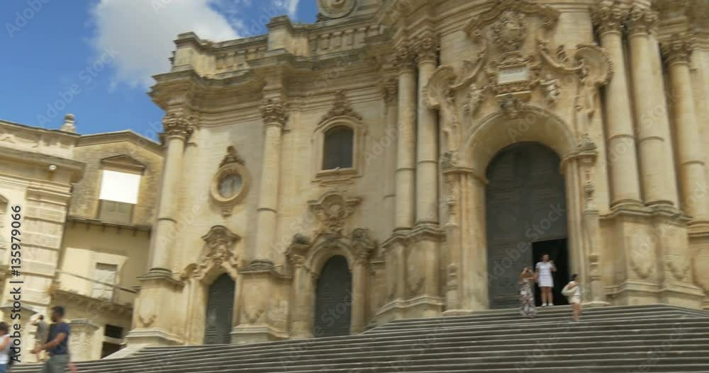 The baroque Saint George cathedral of Modica in Sicily (Italy). UNESCO World Heritage Site. The baroque Saint George cathedral of Modica in Sicily (Italy). UNESCO World Heritage Site.