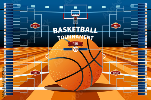 Basketball Tournament Bracket Template