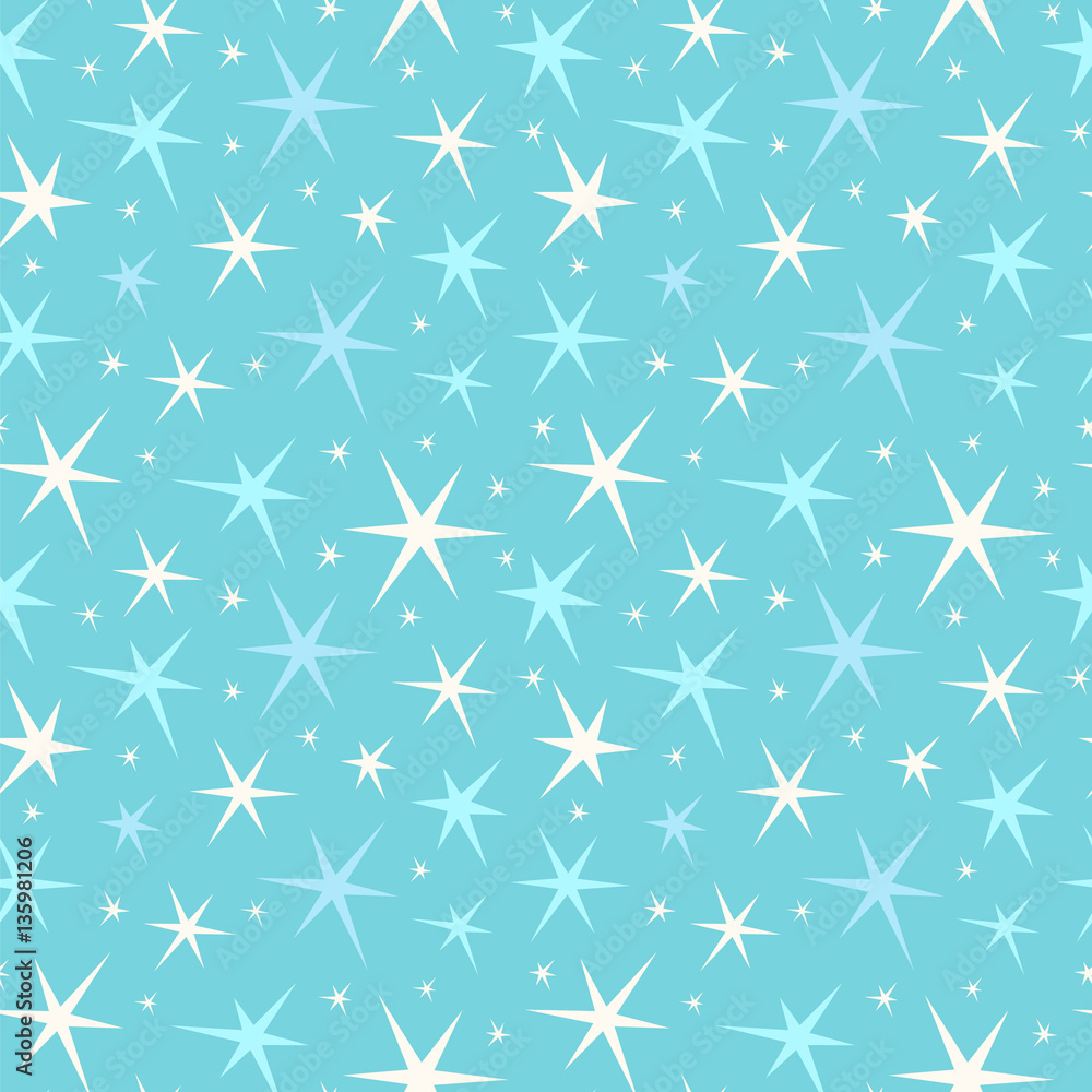 Seamless vector pattern with stars. Seamless vector pattern with stars.