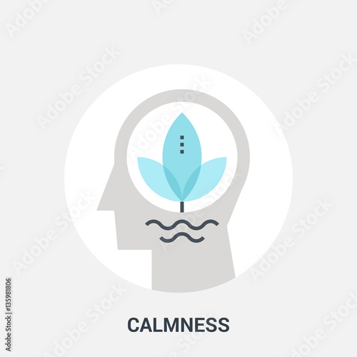 calmness icon concept