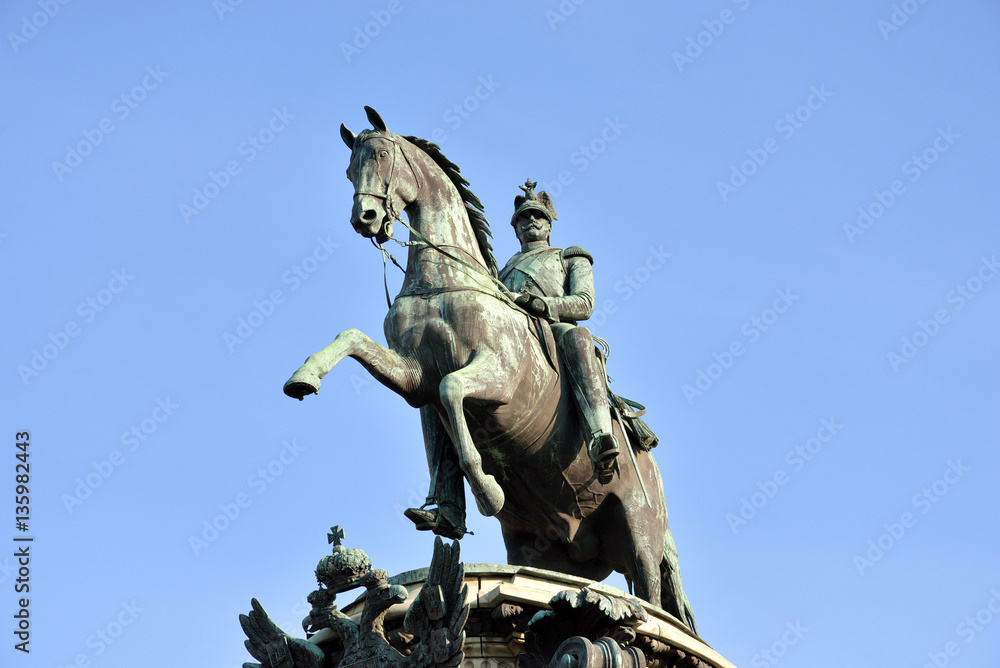 The monument to Nicholas I.