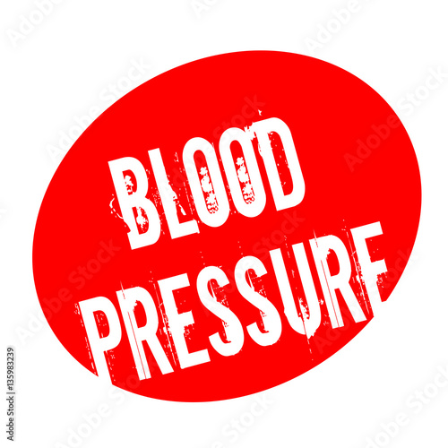 Blood Pressure rubber stamp. Grunge design with dust scratches. Effects can be easily removed for a clean, crisp look. Color is easily changed.