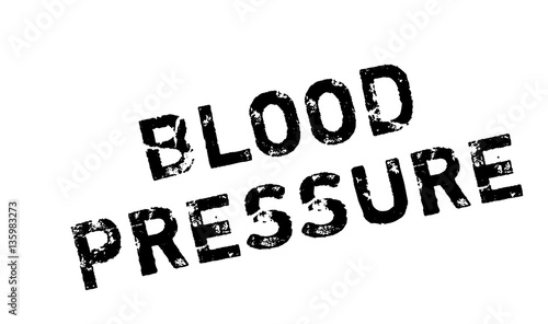 Blood Pressure rubber stamp. Grunge design with dust scratches. Effects can be easily removed for a clean, crisp look. Color is easily changed.