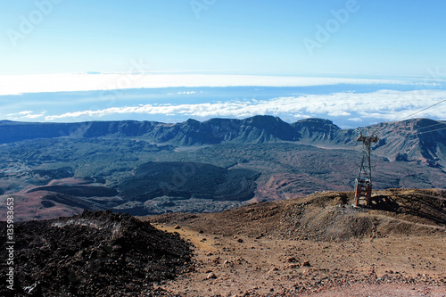 Hiking in the Teide National Park in Tenerife (Canary Islands, Spain, Europe)