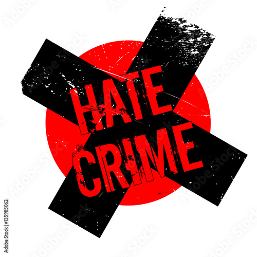 Hate Crime rubber stamp. Grunge design with dust scratches. Effects can be easily removed for a clean, crisp look. Color is easily changed.