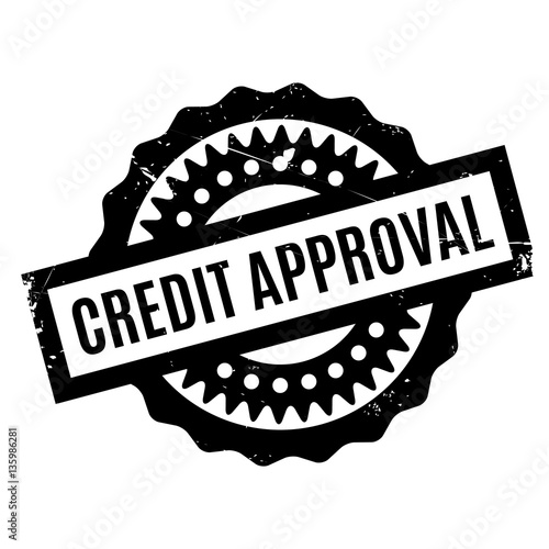 Credit Approval rubber stamp. Grunge design with dust scratches. Effects can be easily removed for a clean, crisp look. Color is easily changed.