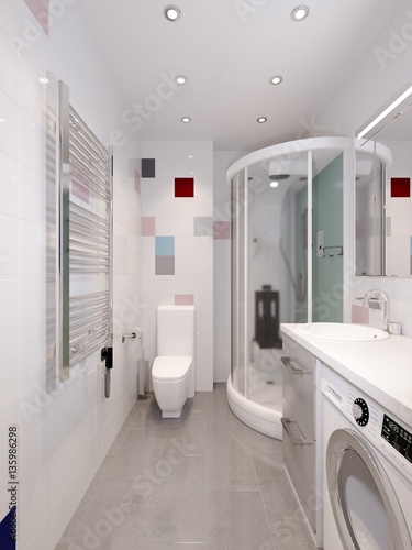 Modern bathroom interior