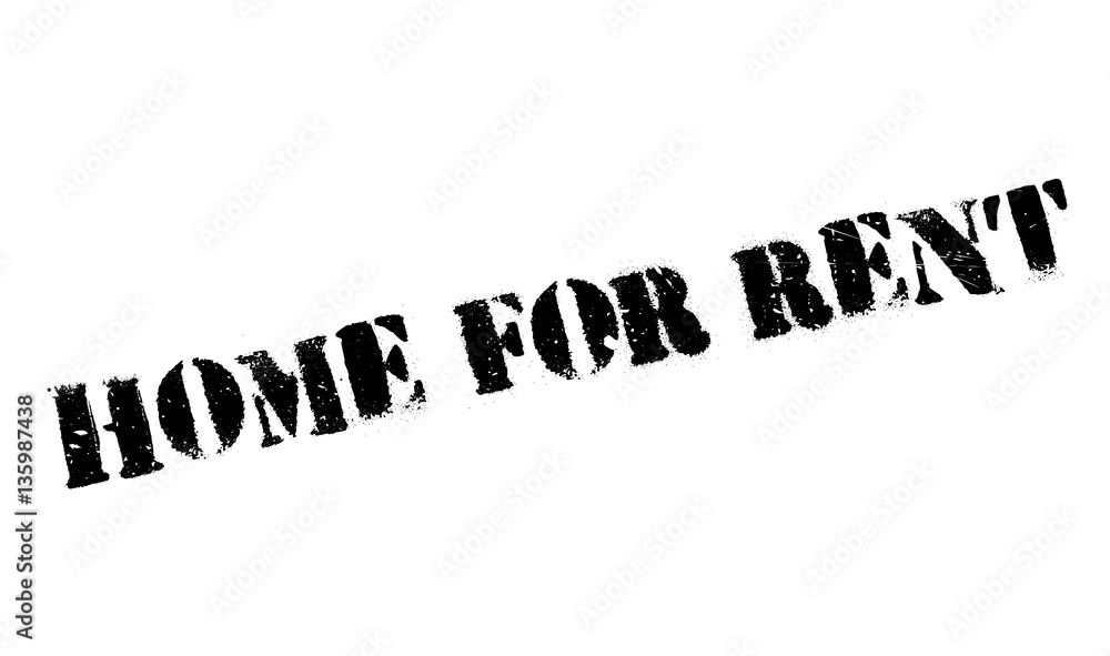 House For Rent Label Home For Rent rubber stamp. Grunge design with dust scratches. Effects ...