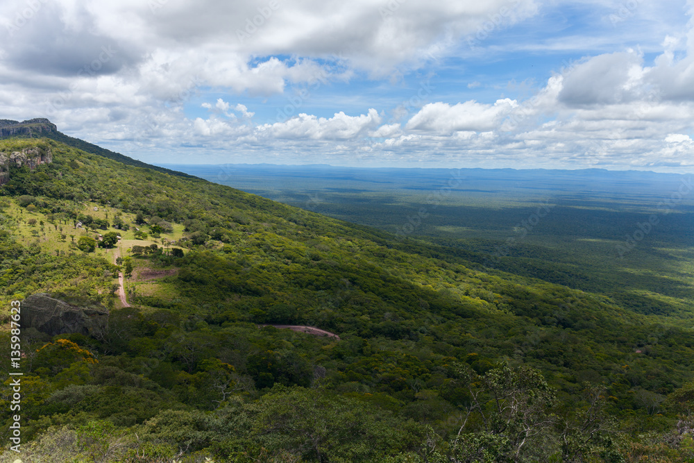 boundless expanse. view from mountains. Chiquitania. Bolivia boundless expanse. view from mountains. Chiquitania. Bolivia