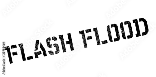 Flash Flood rubber stamp. Grunge design with dust scratches. Effects can be easily removed for a clean, crisp look. Color is easily changed.