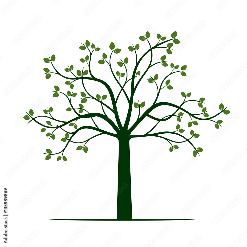 Green Tree. Vector Illustration. Green Tree. Vector Illustration.