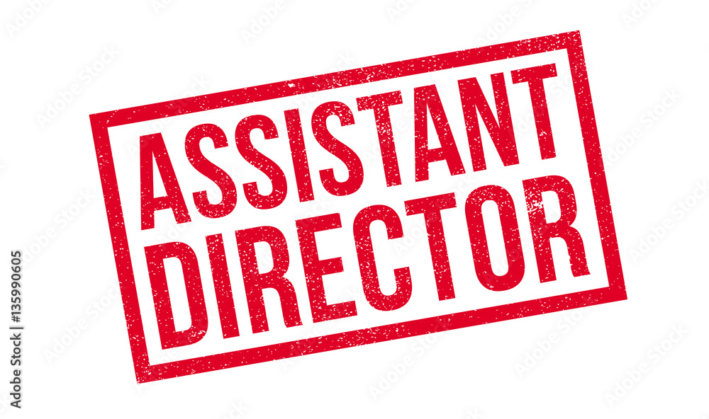 Assistant Director rubber stamp. Grunge design with dust scratches. Effects can be easily removed for a clean, crisp look. Color is easily changed. Assistant Director rubber stamp. Grunge design with dust scratches. Effects can be easily removed for a clean, crisp look. Color is easily changed.