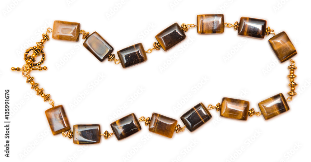 Elegant jewellery isolated on the white background Elegant jewellery isolated on the white background