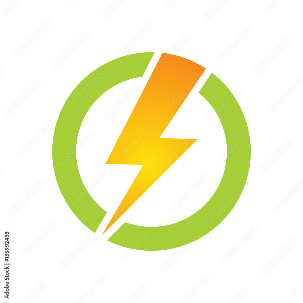 lightning Power circle lightning Power circle