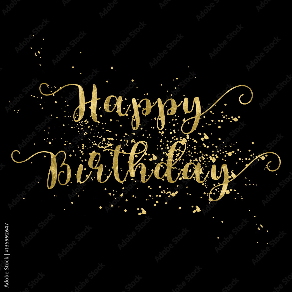Happy birthday card with black cat vector image on VectorStock Happy birthday bl
