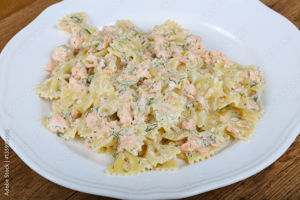 Pasta with salmon Pasta with salmon