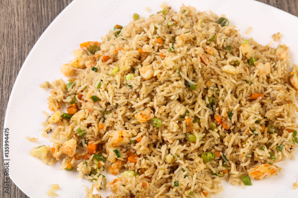 Fried rice with prawn Fried rice with prawn