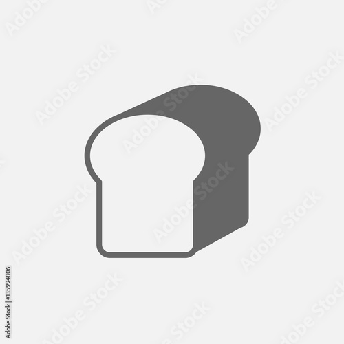 Bakery Bread food , vector icon 