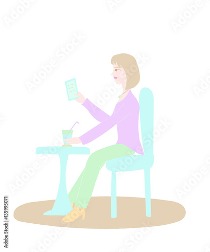 girl at tearoom