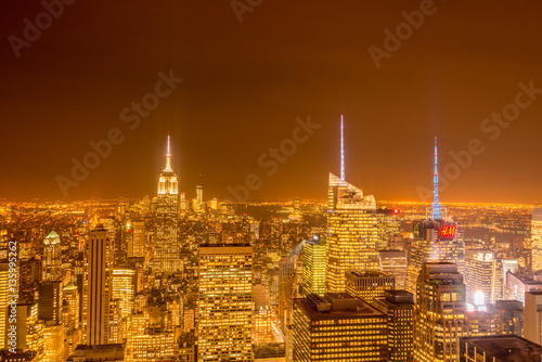 New York - DECEMBER 20, 2013: View of Lower Manhattan on Decembe