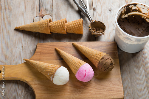 various ice creams