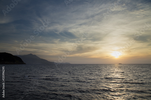 プロチダ島 CIRACCIELLO海岸から見る夕日