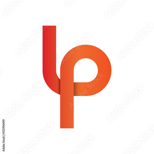 Initial Letter LP Rounded Lowercase Logo