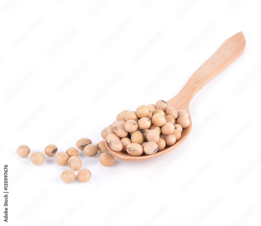 Soybean isolated on white Soybean isolated on white