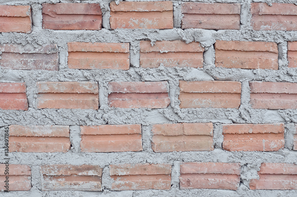 Obraz premium New brick tile wall background and texture