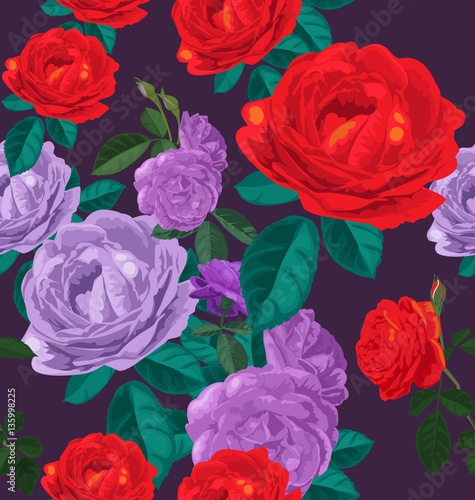 rose seamless pattern