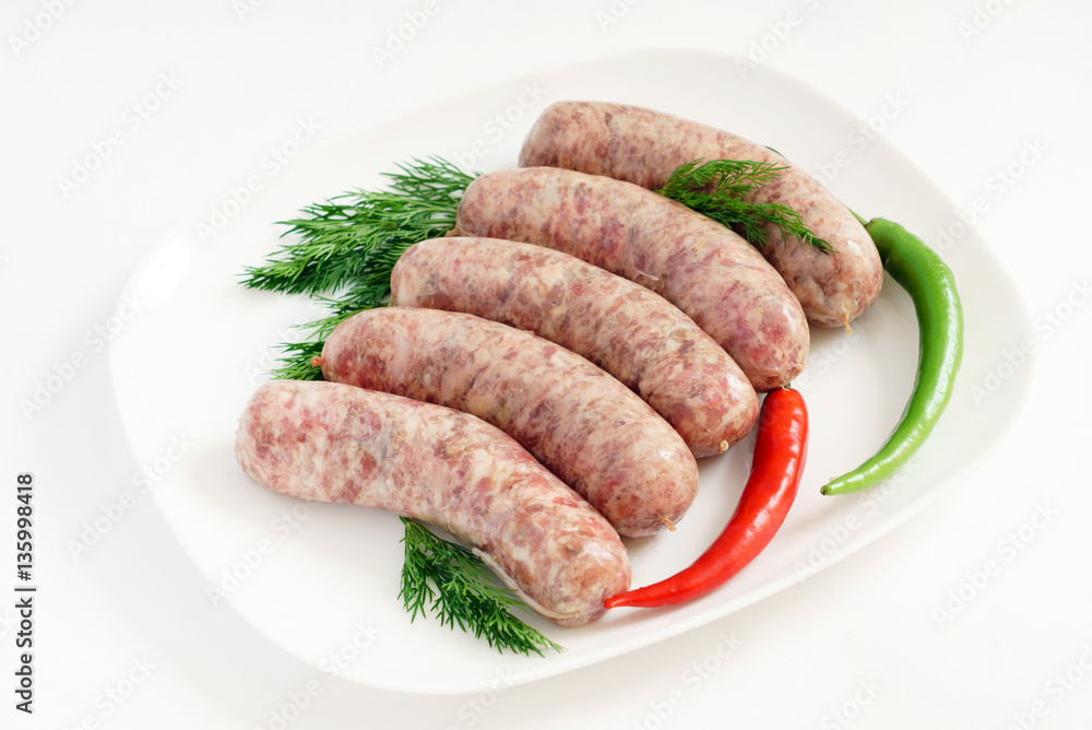 raw sausages raw sausages