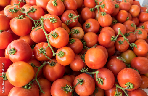 Organics tomatoes sold on farmers market