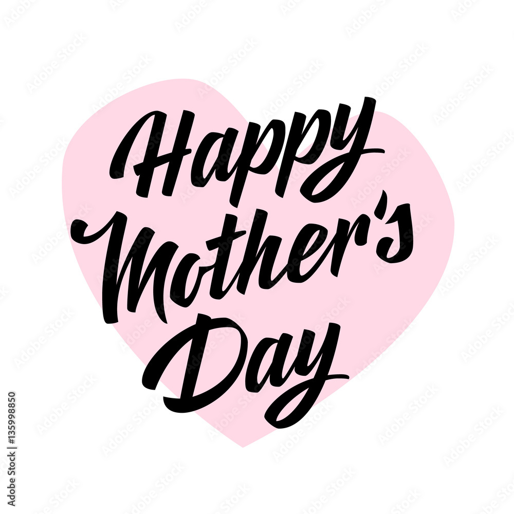 Happy Mothers Day lettering