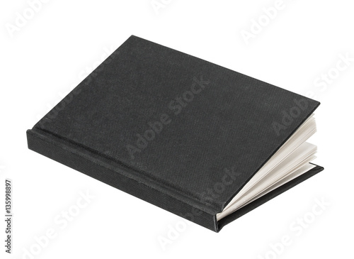 Black book isolated on white background