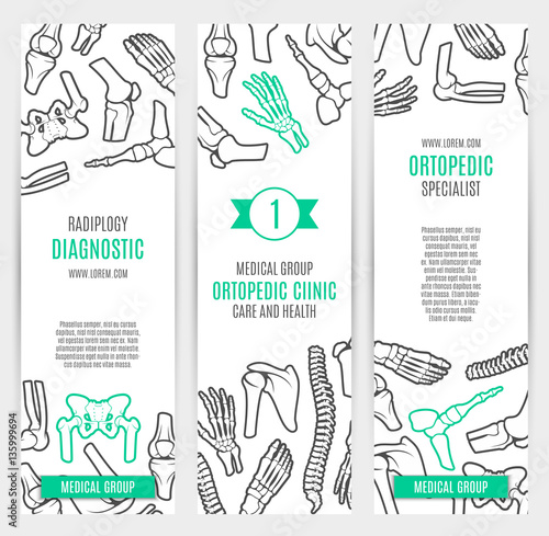 Medical banner template for orthopedics design