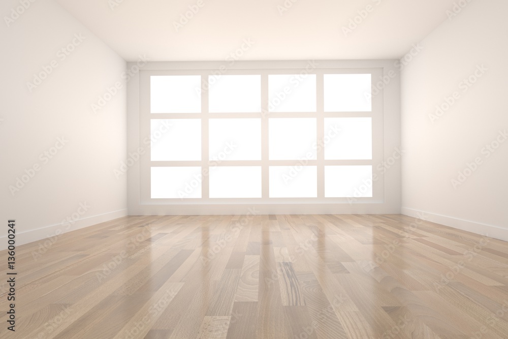 empty room interior in 3D rendering empty room interior in 3D rendering