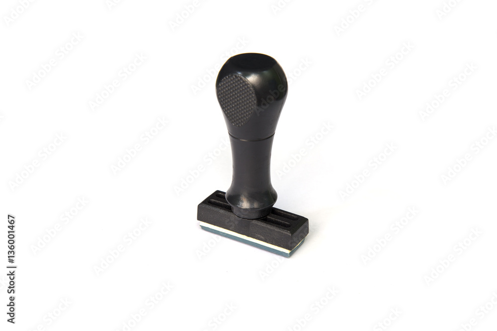 Rubber stamper isolated on white background. Rubber stamper isolated on white background.