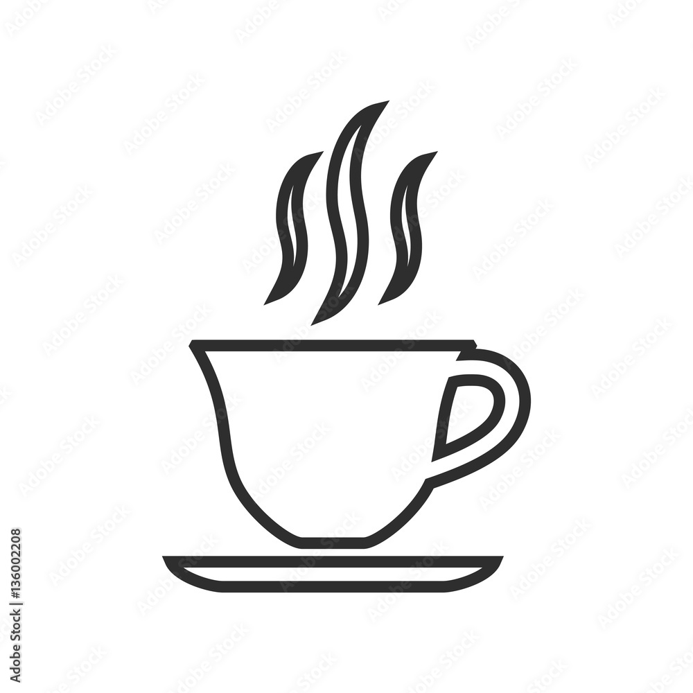Coffee cup - vector icon. Coffee cup - vector icon.