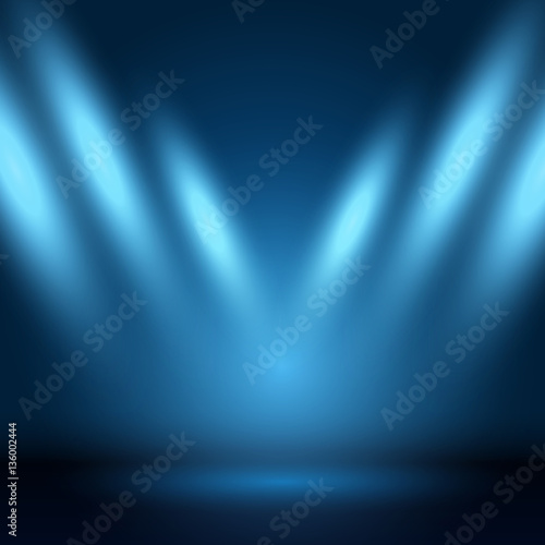 Display background with spotlights