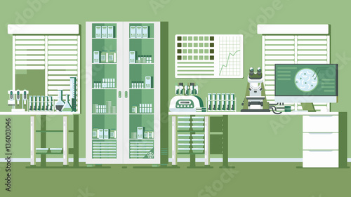 Medical Laboratory Illustration