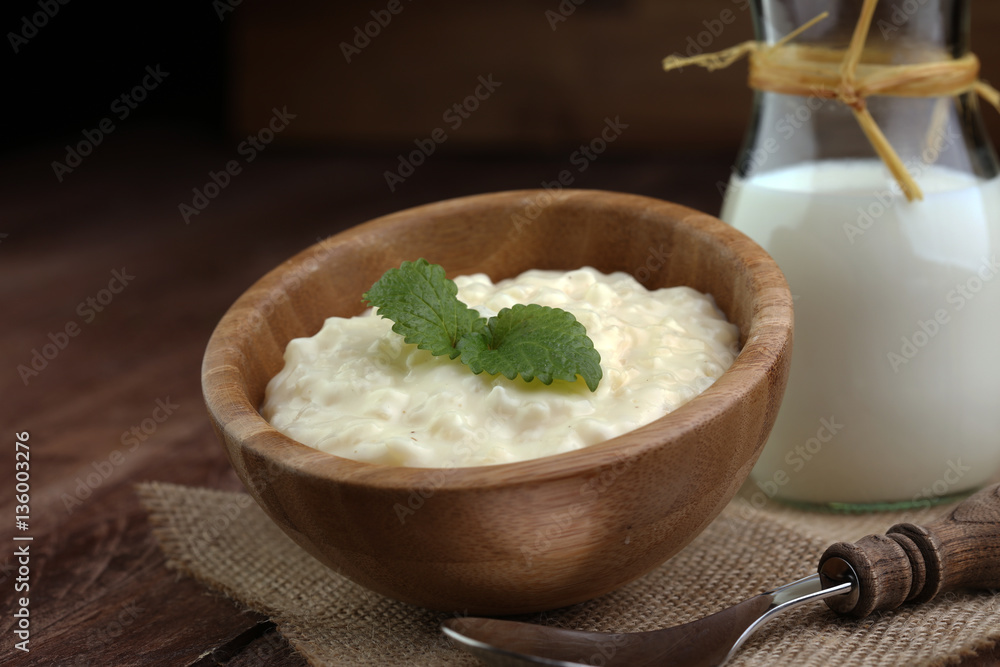 Milk rice pudding