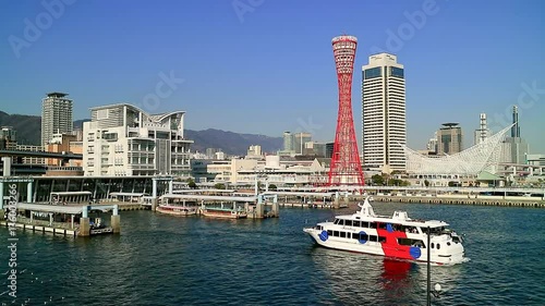 神戸港中突堤 遊覧船の出港
