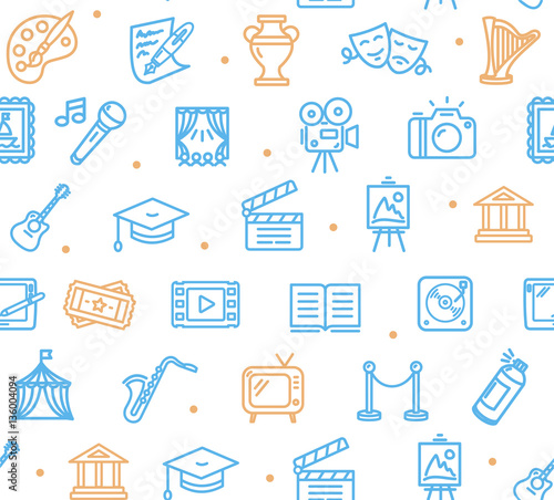 Culture and Creative Fine Art Background Pattern. Vector
