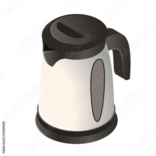 Isometric icon of an electric kettle