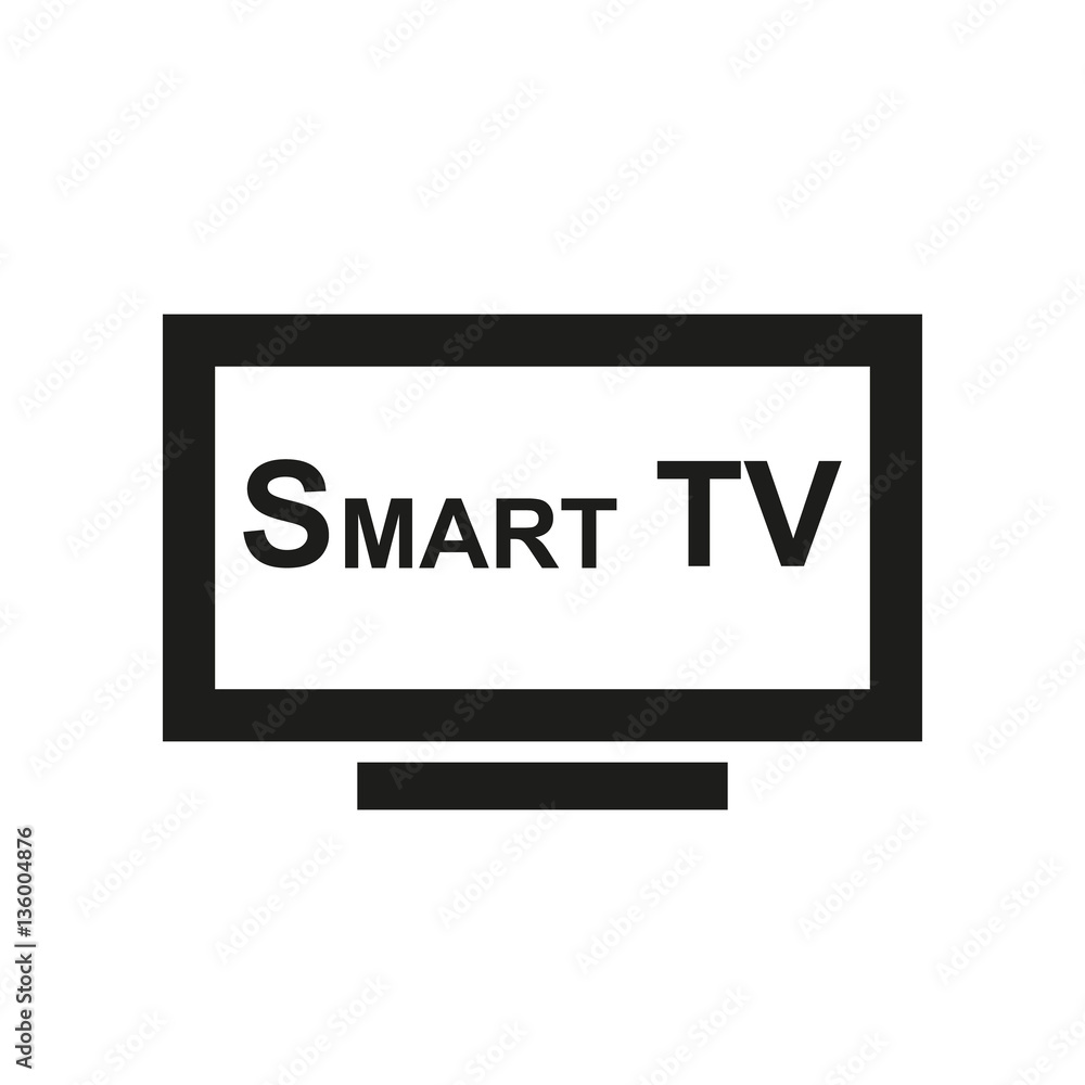Smart TV icon. Television and display, televisor symbol. Flat design. Stock - Vector illustration Smart TV icon. Television and display, televisor symbol. Flat design. Stock - Vector illustration